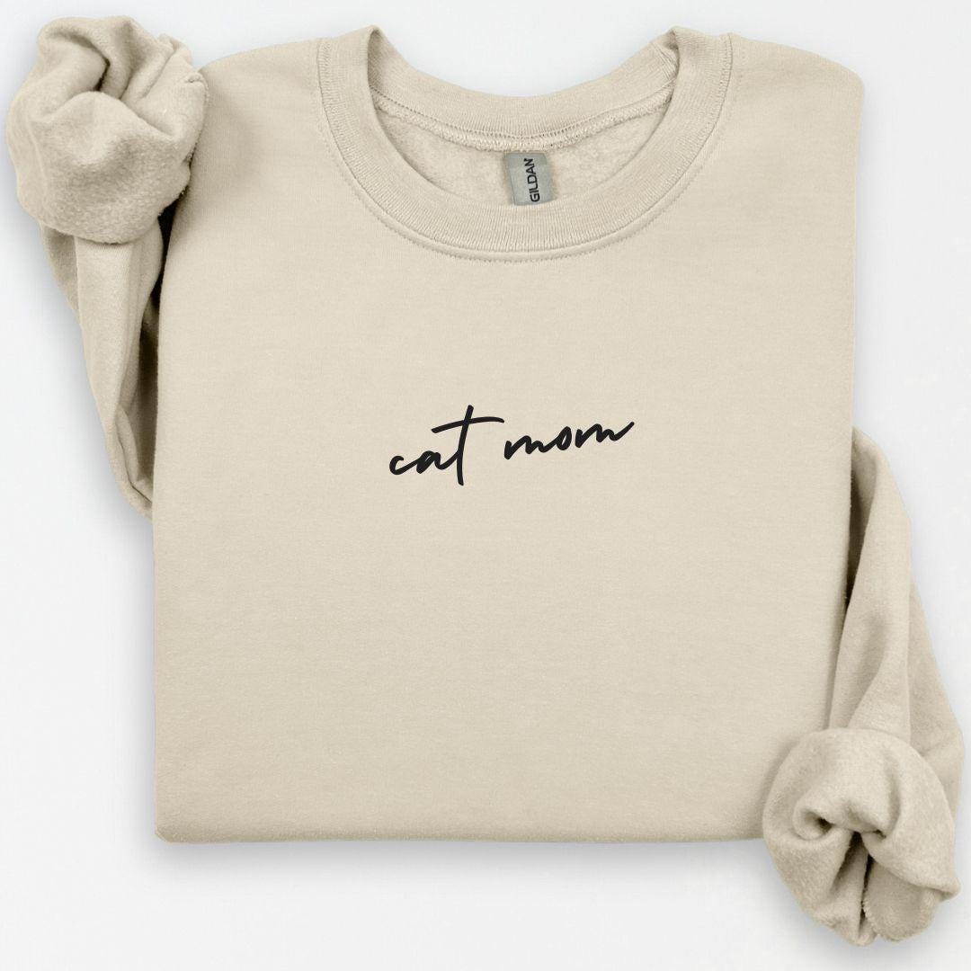 Cat Mom Cat Dad Crewneck, Cat Mom Shirt, Cat Dad Shirt, Womens Sweatshirts, Cat Mom Sweatshirt, Cat Mom Gift, Cat Dad Hoodie
