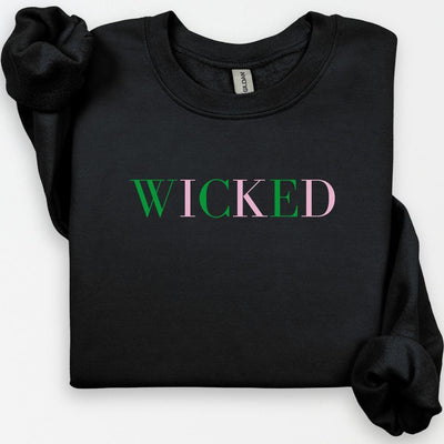 Wicked Sweatshirt, Wicked Crewneck, Glinda Sweater, Broadway Sweatshirt, Gift for Her, Glinda Elphaba Wizard of Oz Crewneck, Wicked Movie