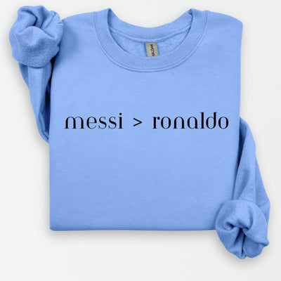 Messi Ronaldo Hoodie, Argentina Football "Soccer" #10, Funny Soccer Hoodie, Game Day, Soccer Fan Sweater, GOAT Soccer, Gift for Son, Boy Tee