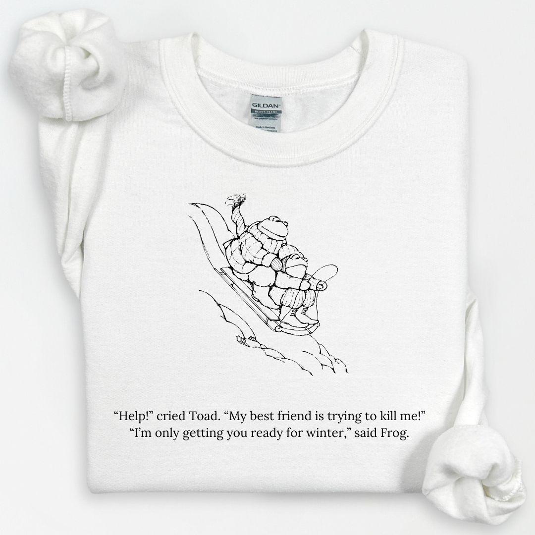 Frog And Toad Sweatshirt, Vintage Classic Book Sweatshirt, Frog And Toad Shirt, Cottagecore Aesthetic Sweatshirt, Book Lover Crewneck