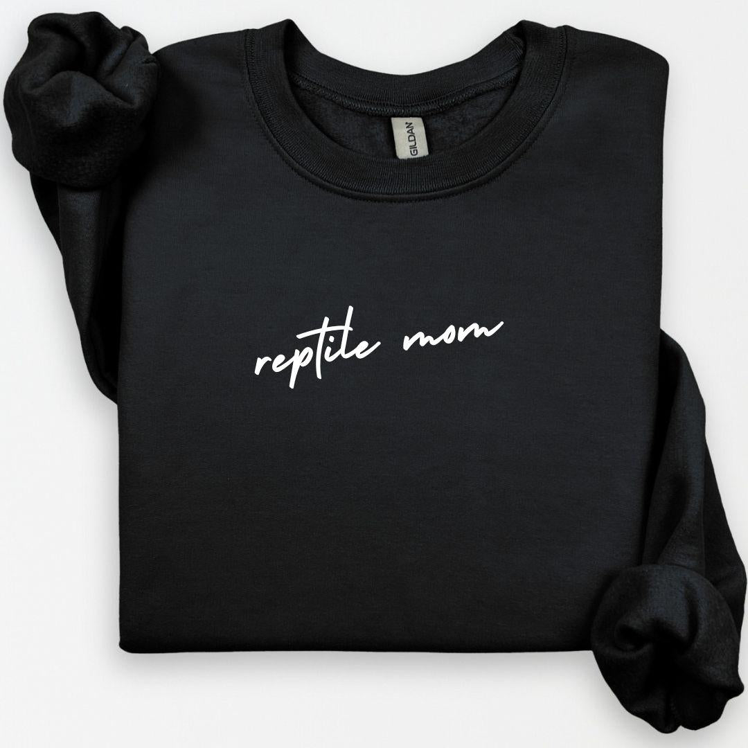 Reptile Mom Crewneck, Reptile Dad Hoodie, Lizard Mama Gift Idea, Snake Bearded Dragon Gecko Rescuer, Cool Present for Reptile Parents