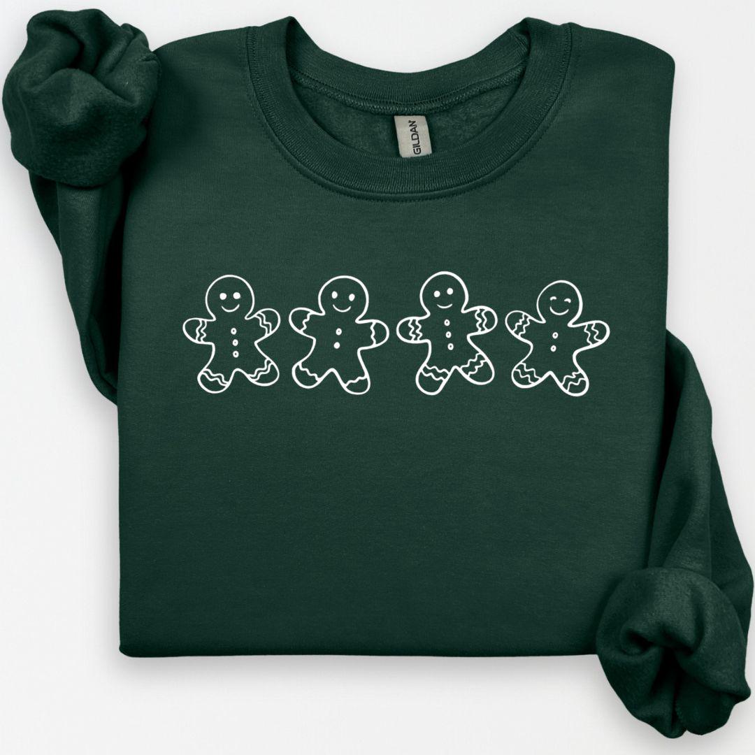 Gingerbread Men Sweatshirt, Christmas Crewneck, Holiday Gifts, Cozy Lounge Wear, Christmas Cookies, Gingerbread Cookies Crewneck, Cute Xmas