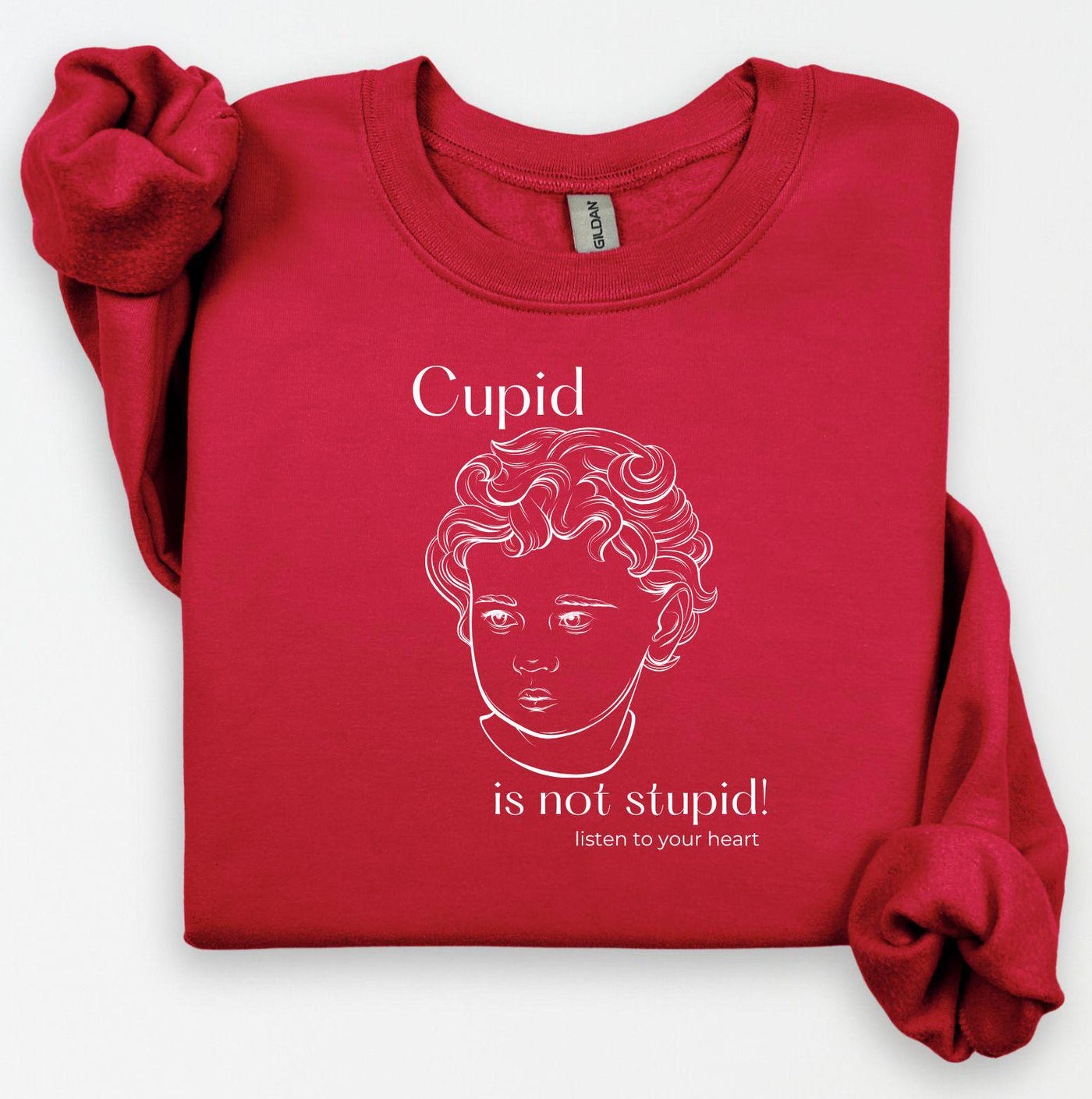 Cupid Sweatshirt, Cute Valentine's Day Shirt, Funny Sweatshirt, Love Crewneck Sweatshirt, Cupid Sweater, Follow Your Heart, Galentines Day