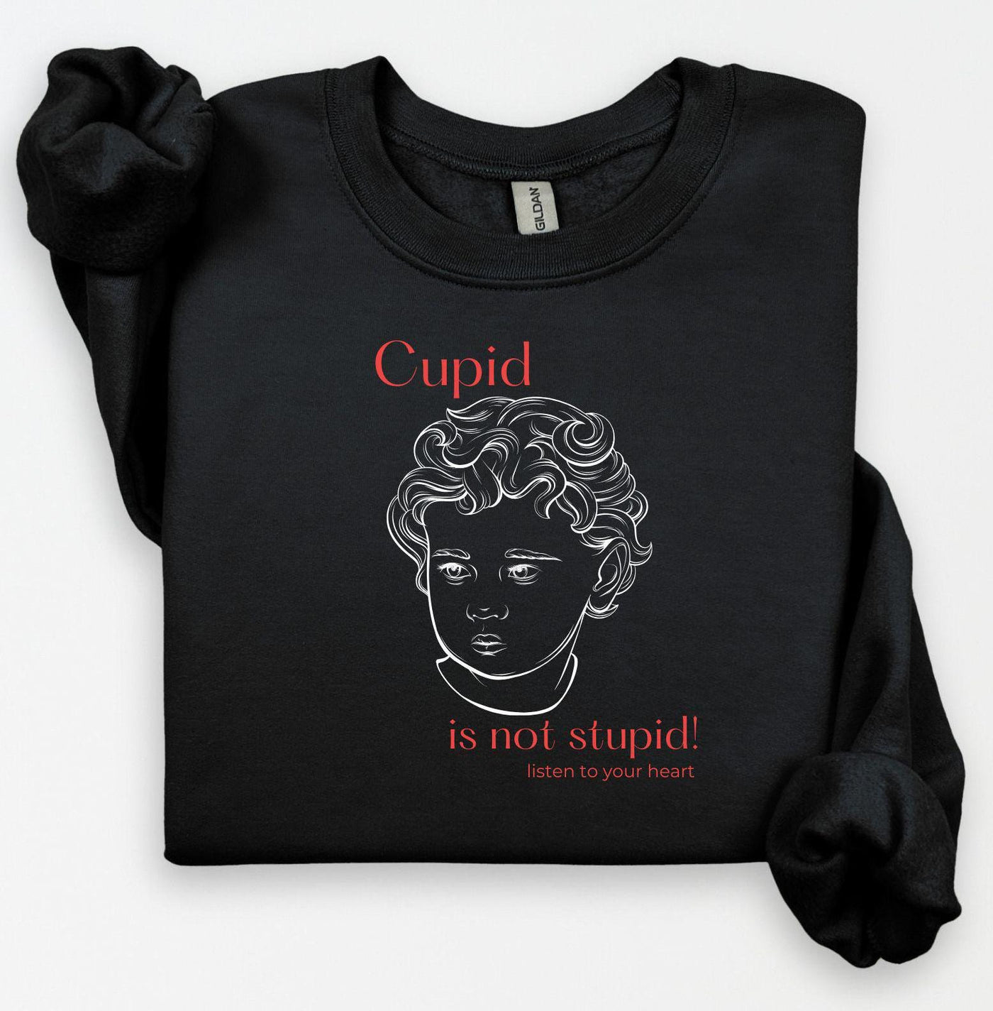 Cupid Sweatshirt, Cute Valentine's Day Shirt, Funny Sweatshirt, Love Crewneck Sweatshirt, Cupid Sweater, Follow Your Heart, Galentines Day