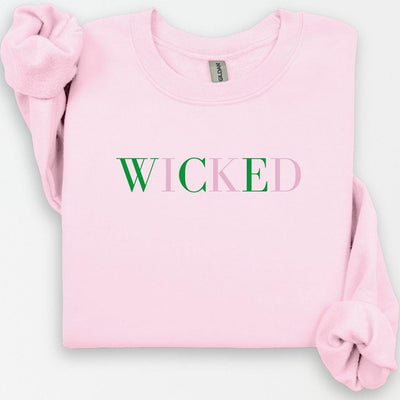 Wicked Sweatshirt, Wicked Crewneck, Glinda Sweater, Broadway Sweatshirt, Gift for Her, Glinda Elphaba Wizard of Oz Crewneck, Wicked Movie