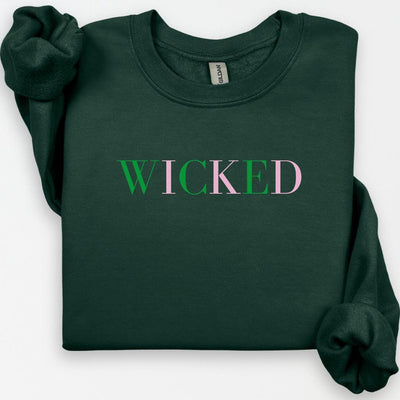Wicked Sweatshirt, Wicked Crewneck, Glinda Sweater, Broadway Sweatshirt, Gift for Her, Glinda Elphaba Wizard of Oz Crewneck, Wicked Movie
