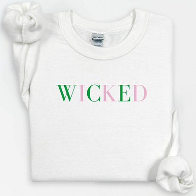 Wicked Sweatshirt, Wicked Crewneck, Glinda Sweater, Broadway Sweatshirt, Gift for Her, Glinda Elphaba Wizard of Oz Crewneck, Wicked Movie