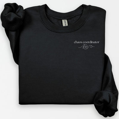 Chaos Coordinator Sweatshirt, Mothers Day Gift, Teacher Sweatshirt, Mom Life Sweater, Funny Mom Crewneck, Back To School, Chaos Coordinator