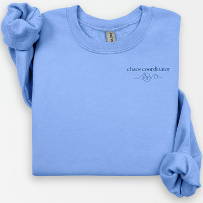 Chaos Coordinator Sweatshirt, Mothers Day Gift, Teacher Sweatshirt, Mom Life Sweater, Funny Mom Crewneck, Back To School, Chaos Coordinator