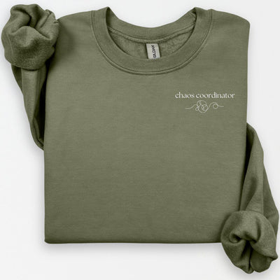 Chaos Coordinator Sweatshirt, Mothers Day Gift, Teacher Sweatshirt, Mom Life Sweater, Funny Mom Crewneck, Back To School, Chaos Coordinator