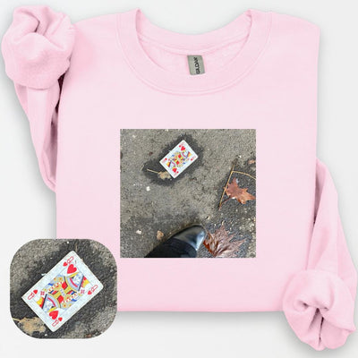 Queen of Hearts Sweatshirt, Queen of Hearts Crewneck, Red Queen, Queen Shirt, Alice in Wonderland, Feminist Shirt, Female Empowerment Gift