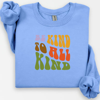 Be Kind to All Kind Crewneck, Groovy Shirt, Choose Kindness, Teacher Shirt for Work, Retro Tee, Human Rights Shirt, Anti-Hate Shirt, LGBTQ