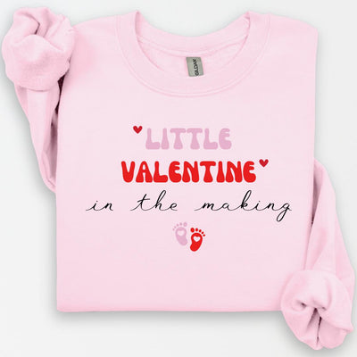 Little Valentine in the Making Crewneck, Pregnancy Announcement Shirt, Valentine's Day, Expecting Mom Shirt, Pregnancy Shirt, Maternity Wear