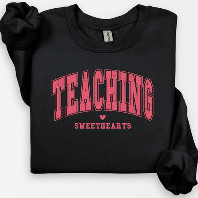 Teaching Sweethearts University Crewneck, Teacher Valentines Day, Varsity Shirt, Valentines Day Teacher Crewneck, Love Teacher Shirt, Vday T