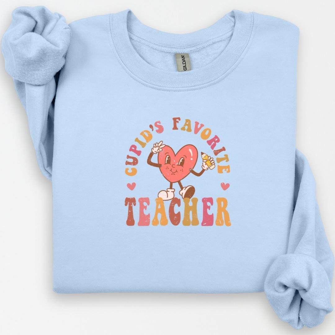Cupid's Favorite Teacher Sweatshirt, Valentine's Day Teacher Gift, Teacher Appreciation, Funny Teacher Gift, Valentine's Day Teacher Shirt