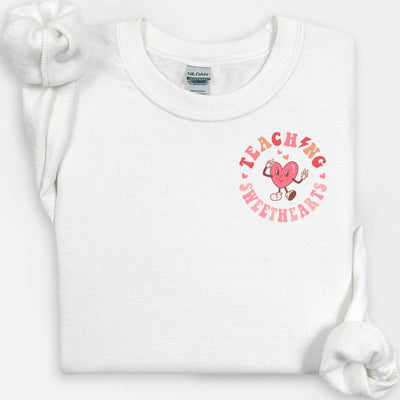 Teaching Sweethearts Crewneck, Valentines Day Teacher Shirt, Teacher Valentines Day Gift, Love Teacher Shirt, VDay Shirt, Cute Teacher Gift