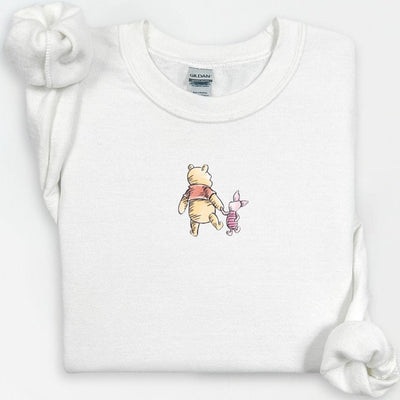 Classic Bear Sweatshirt, Bear Sweater, Pooh Sweatshirt, Gift for Birthday Sweatshirt, Pooh Pig Friends, Pooh Bear Sweatshirt, Vintage Tee