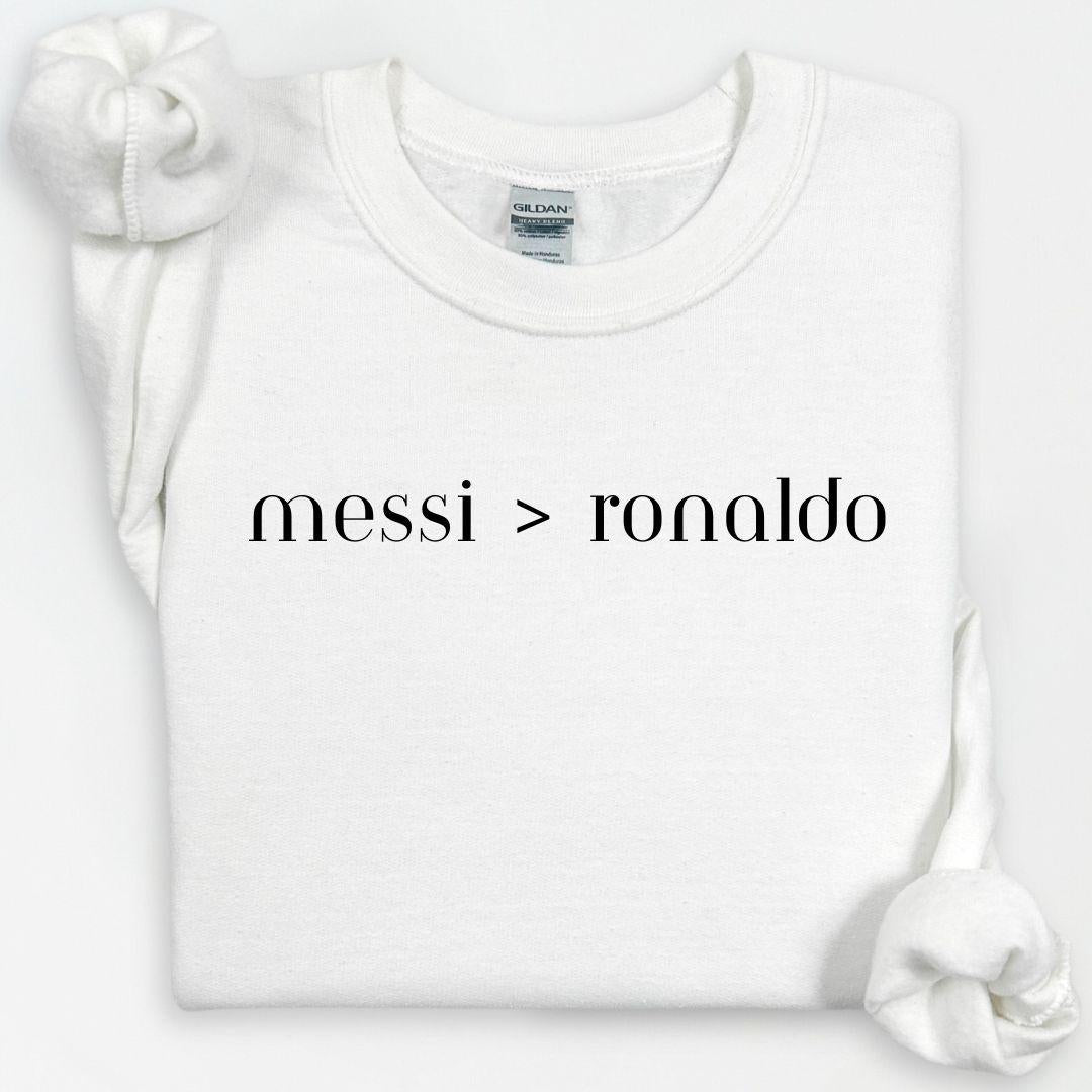 Messi Ronaldo Hoodie, Argentina Football "Soccer" #10, Funny Soccer Hoodie, Game Day, Soccer Fan Sweater, GOAT Soccer, Gift for Son, Boy Tee