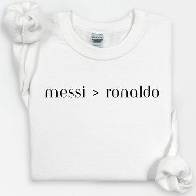 Messi Ronaldo Hoodie, Argentina Football "Soccer" #10, Funny Soccer Hoodie, Game Day, Soccer Fan Sweater, GOAT Soccer, Gift for Son, Boy Tee