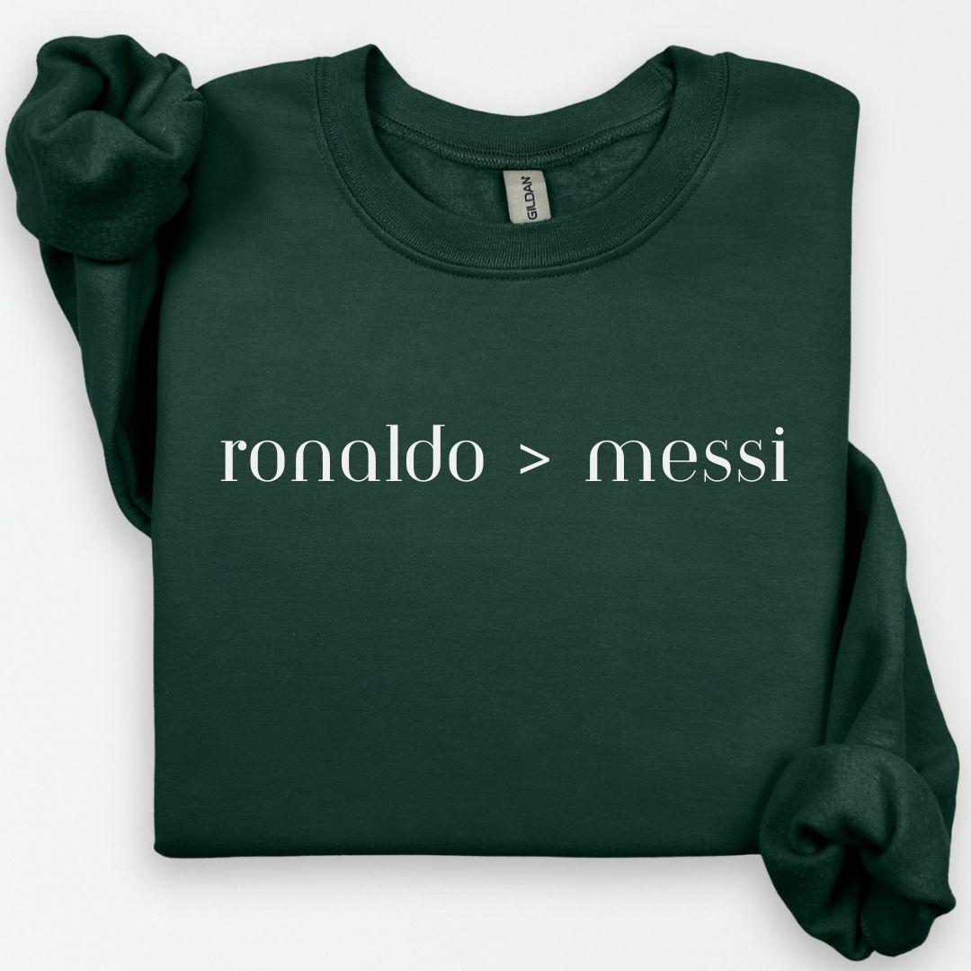 Ronaldo Messi Hoodie, Funny Soccer Hoodie, Ronaldo Portugal Shirt, Game Day, Soccer Fan, Cristiano Ronaldo CR7, Football Unisex Shirt
