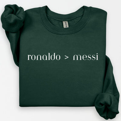 Ronaldo Messi Hoodie, Funny Soccer Hoodie, Ronaldo Portugal Shirt, Game Day, Soccer Fan, Cristiano Ronaldo CR7, Football Unisex Shirt