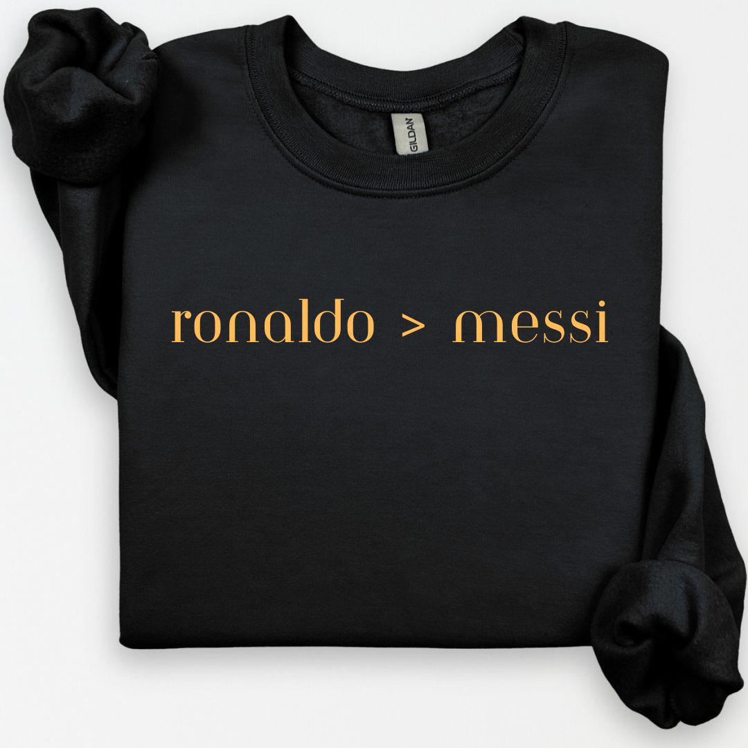 Ronaldo Messi Hoodie, Funny Soccer Hoodie, Ronaldo Portugal Shirt, Game Day, Soccer Fan, Cristiano Ronaldo CR7, Football Unisex Shirt