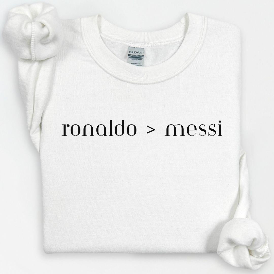 Ronaldo Messi Hoodie, Funny Soccer Hoodie, Ronaldo Portugal Shirt, Game Day, Soccer Fan, Cristiano Ronaldo CR7, Football Unisex Shirt