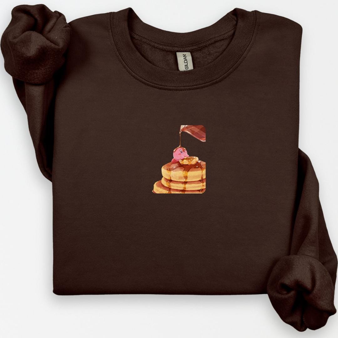 Kawaii Pancake Sweatshirt, Anime Inspired, Retro Video Game Sweater, Men's Japanese Streetwear, Anime Gifts, Gift For Friend, Unisex Hoodie