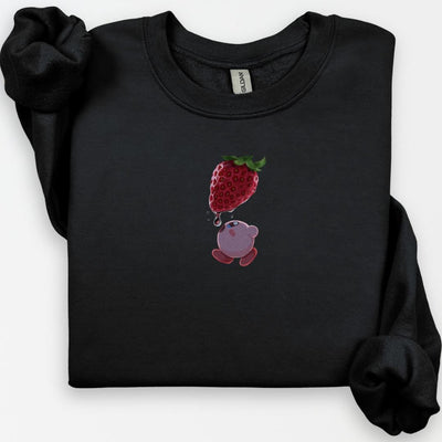 Kawaii Strawberry Sweatshirt, Anime Inspired, Retro Video Game Sweater, Cute Japanese Streetwear, Anime Gifts, Foodie Gift, Cute Crewneck