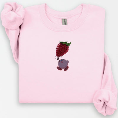 Kawaii Strawberry Sweatshirt, Anime Inspired, Retro Video Game Sweater, Cute Japanese Streetwear, Anime Gifts, Foodie Gift, Cute Crewneck