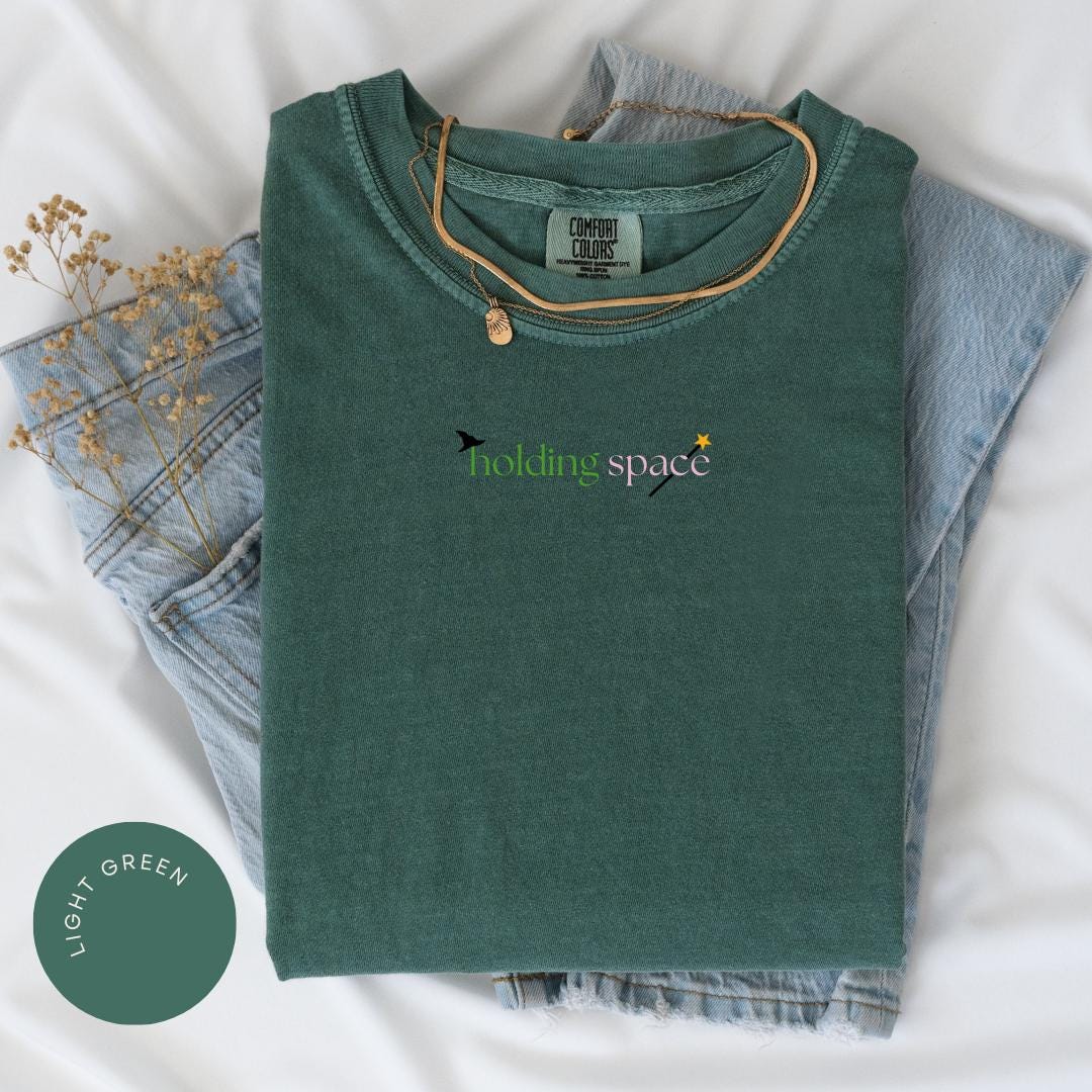 Holding Space Comfort Colors® Shirt, Wicked Shirt, Meme Shirt, Wicked Movie Tee, Gift for Her, Glinda Elphaba Wicked, Good Witch, Shiz, Oz