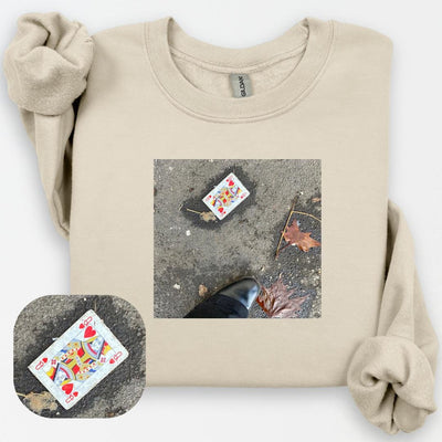 Queen of Hearts Sweatshirt, Queen of Hearts Crewneck, Red Queen, Queen Shirt, Alice in Wonderland, Feminist Shirt, Female Empowerment Gift