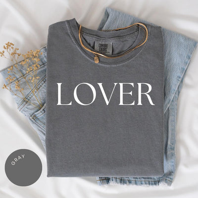 Lover Comfort Colors® Shirt, Valentine Day Shirt, Valentine Tee, Womens Heart Shirt, Cute Love Tee, Retro Valentine Gift, Ladies Valentine