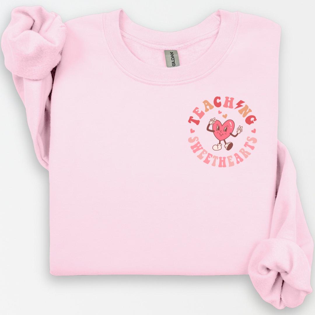 Teaching Sweethearts Crewneck, Valentines Day Teacher Shirt, Teacher Valentines Day Gift, Love Teacher Shirt, VDay Shirt, Cute Teacher Gift