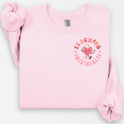 Teaching Sweethearts Crewneck, Valentines Day Teacher Shirt, Teacher Valentines Day Gift, Love Teacher Shirt, VDay Shirt, Cute Teacher Gift