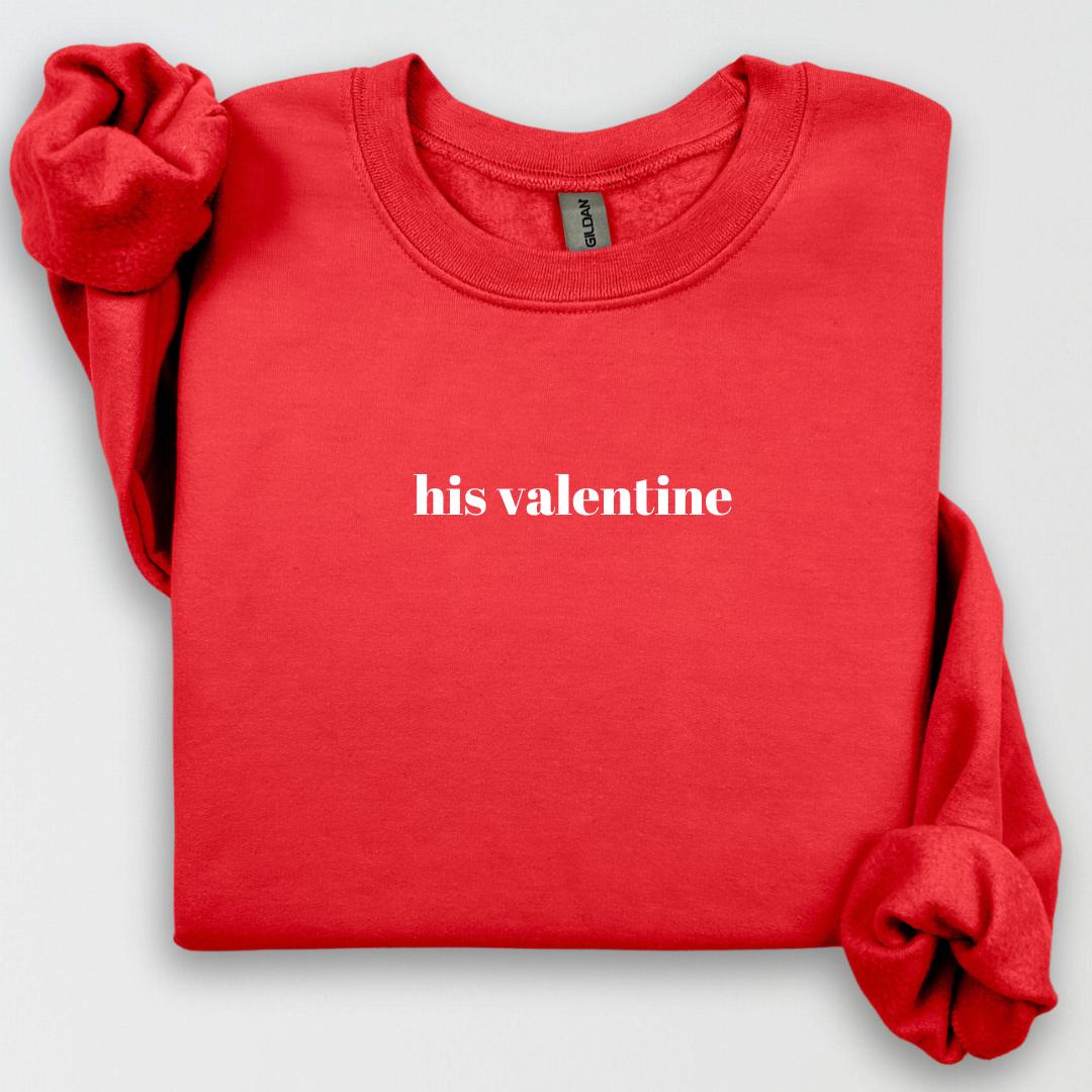 His & Her Valentine Crewnecks, Couples Valentines Day, Matching Couple Shirts, Valentines Day Gifts, Cute Couple Shirts, Anniversary Gifts
