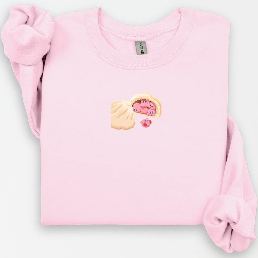 Kawaii Dumpling Sweatshirt, Anime Inspired, Retro Video Game Sweater, Men's Japanese Streetwear, Anime Gifts, Gift For GF, Cozy Cute Shirt
