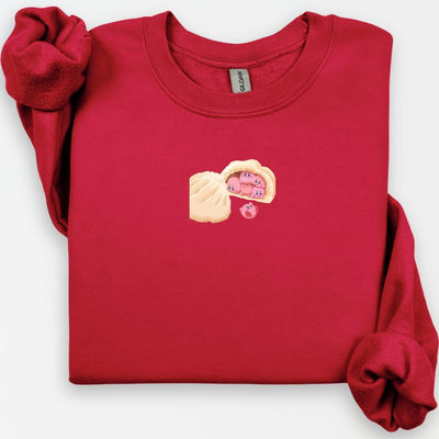 Kawaii Dumpling Sweatshirt, Anime Inspired, Retro Video Game Sweater, Men's Japanese Streetwear, Anime Gifts, Gift For GF, Cozy Cute Shirt