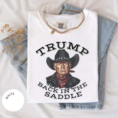 Western Trump Shirt Comfort Colors®, Trump Cowboy Shirt, Pro Trump Shirt, MAGA Sweatshirt, Republican Party, Trump Second Term, Trump Merch
