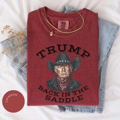 Western Trump Shirt Comfort Colors®, Trump Cowboy Shirt, Pro Trump Shirt, MAGA Sweatshirt, Republican Party, Trump Second Term, Trump Merch
