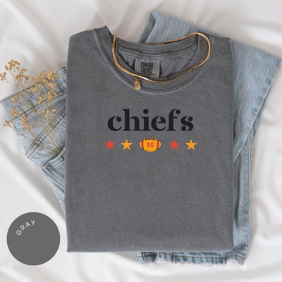 Kansas City Football Comfort Colors® Shirt, Trendy Kansas Football Fan Shirt, Gift, Popular Kansas City Fan Tee, Kansas Game Day Tee