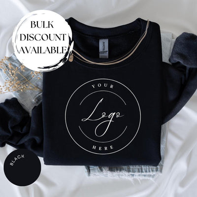CUSTOM LOGO Crewneck, Business Logo Hoodie, Personalized Company Logo Hoodie, Sports Team Logo Clothing, Custom Text Apparel, Small Business