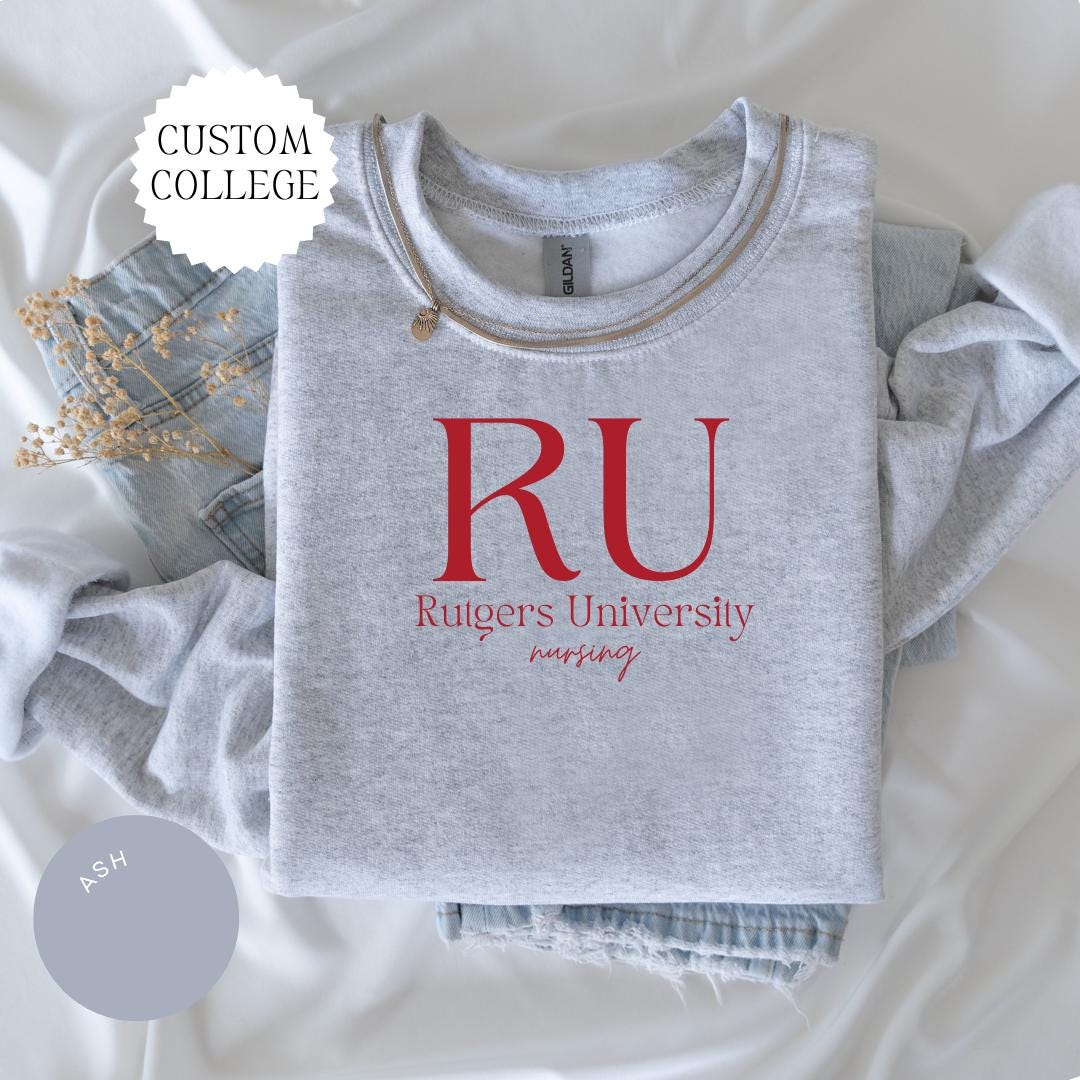 CUSTOM COLLEGE Crewneck, College Alumni Hoodie, College University High School Crewneck, Graduation Gift Friend, Sorority Shirt