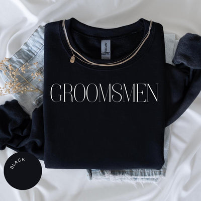 Groomsmen Crewneck, Groomsmen Proposal, Bachelor Party, Best Man Gift, Groom Shirt, Wedding Favors, Groomsmen Proposal Gift Box, Best Man