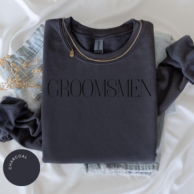 Groomsmen Crewneck, Groomsmen Proposal, Bachelor Party, Best Man Gift, Groom Shirt, Wedding Favors, Groomsmen Proposal Gift Box, Best Man