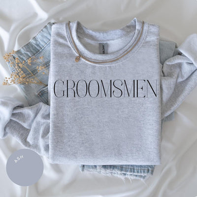 Groomsmen Crewneck, Groomsmen Proposal, Bachelor Party, Best Man Gift, Groom Shirt, Wedding Favors, Groomsmen Proposal Gift Box, Best Man