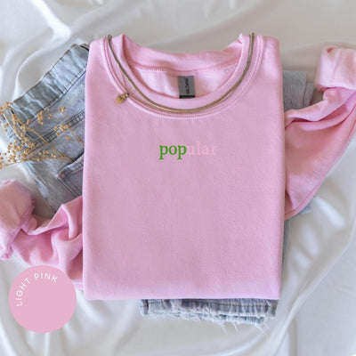Wicked Sweatshirt, Popular Sweatshirt, Glinda Sweater, Pink Sweatshirt, Gift for Her, Glinda Elphaba Wizard of Oz Crewneck, Wicked Movie