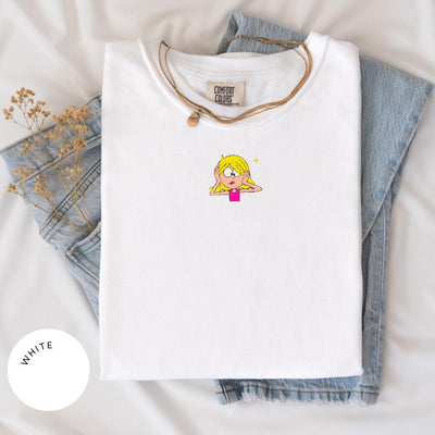 Lizzie Cartoon Comfort Colors® Shirt, Lizzie McGuire Tee, Vintage Y2K Shirt, 90s Nostalgia Gift, Gift for Her, Womens Graphic Tee, TV Tee