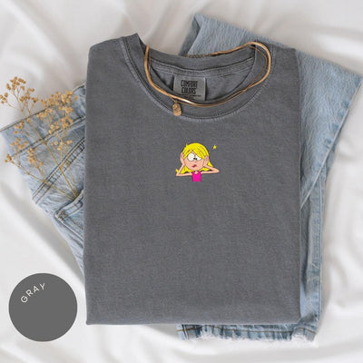 Lizzie Cartoon Comfort Colors® Shirt, Lizzie McGuire Tee, Vintage Y2K Shirt, 90s Nostalgia Gift, Gift for Her, Womens Graphic Tee, TV Tee