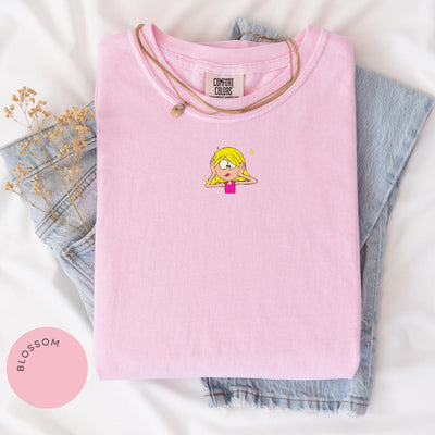 Lizzie Cartoon Comfort Colors® Shirt, Lizzie McGuire Tee, Vintage Y2K Shirt, 90s Nostalgia Gift, Gift for Her, Womens Graphic Tee, TV Tee